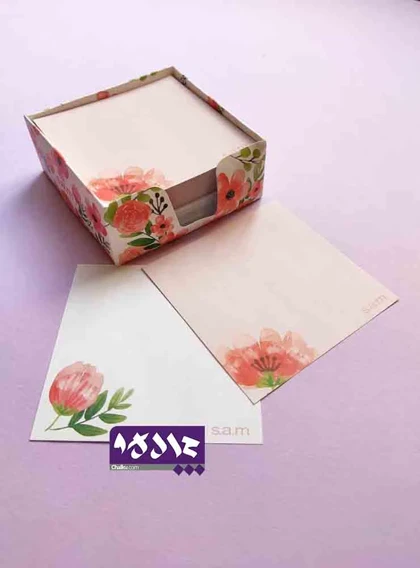 کاغذ یادداشت رومیزی جعبه دار سم
