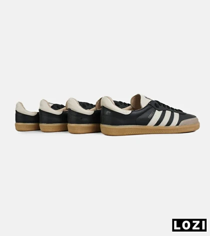 کفش کتانی مردانه و زنانه مشکی کرم ADIDAS Samba مدل 7294