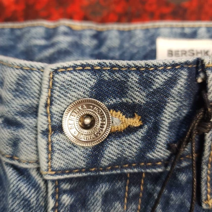 شلوار جین بگ استایل bershka بدون جنسیت کد 404