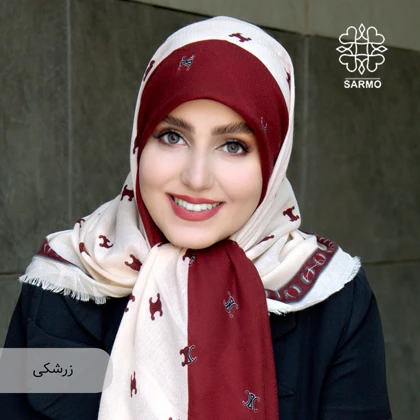 روسری نخ پنبه هرمس