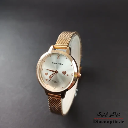 ساعت مچی زنانه برند Duke مدل duk1235 بند حصیری