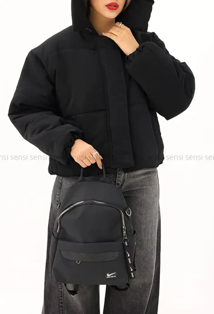 کاپشن کوتاه کتان کج راه کد1004770