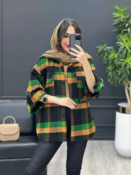 شکت چهارخونه آستین پاگن