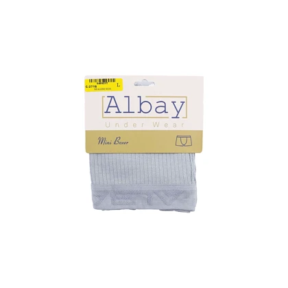 شورت نیم پا مردانه طوسی کبریتی Albay