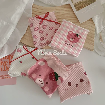 شورت طرح Pink Bear (مناسب سایز 38-42)