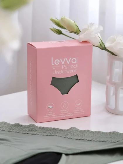 شورت اسلیپ قاعدگی بامبو گیپور دار لیوا فارما Levva Pharma