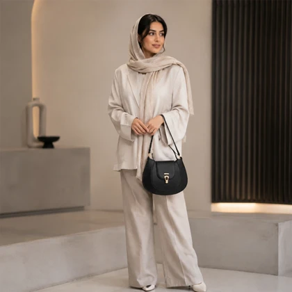 کیف دوشی زنانه چرم یلسان مدل آوید کد 218-GN