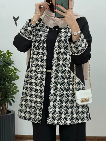 مانتو مجلسی سوزندوزی مهزاد
