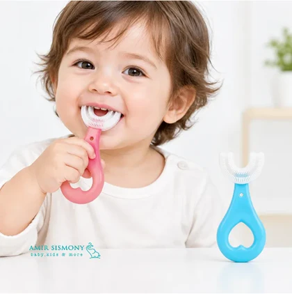 مسواک سیلیکونی چرخشی کودک