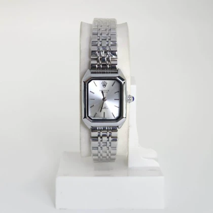 ساعت مچی زنانه رولکس Rolex تمام استیل با قفل پروانه ای