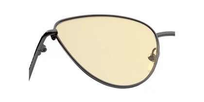 عینک آفتابی هاکرز مدل Gun Metal Yellow Rounded Lulita