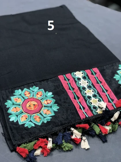 شال سوزندوزی مشکی