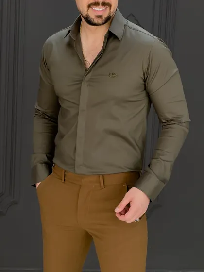پیراهن 031403 FERAGAMO سبز