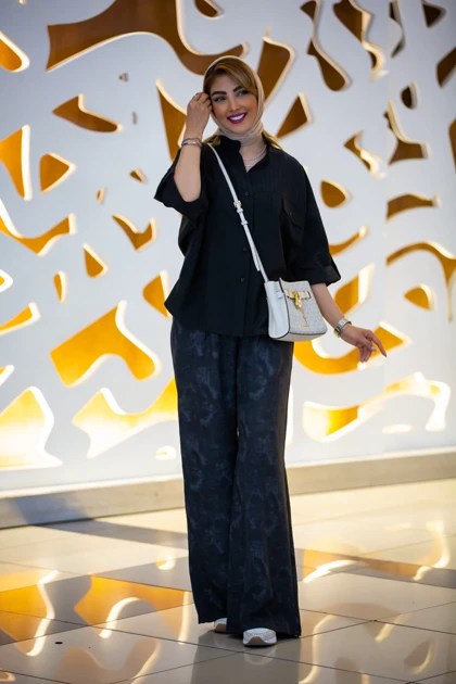 مانتو پیراهنی استریپ هلما