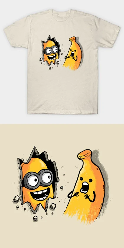 تیشرت با طرح Minions کد 67298