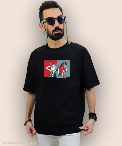 تیشرت لش مردانه و زنانه طرح ریک اند مورتی کد 887