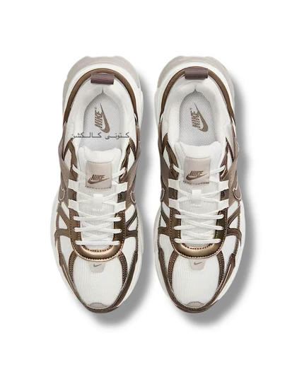 کتانی نایکی وی تو کی ران سفید شکلاتی Nike V2K RUN white brown