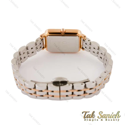 ساعت DW مستطیلی زنانه رزگلد نقره ای سبز DW-4143-L
