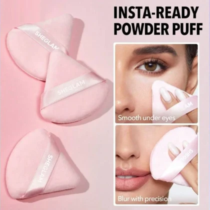 پد آرایش شیگلم مدل Insta-Ready Powder Puff بسته سه عددی