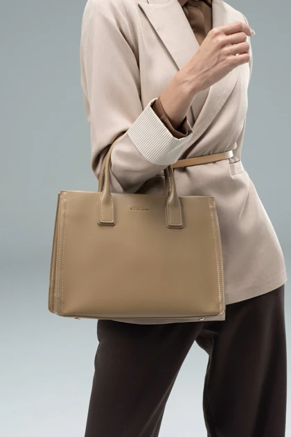 کیف دستی زنانه چرم مصنوعی دسته دار دیوید جونز DAVIDJONES