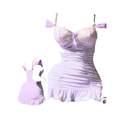 لباس خواب فنردار مرواریدی برند کنزو کد 1624