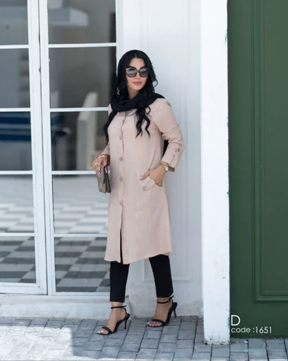 مانتو زنانه بلند تابستانه مدل آنیسا مدل آنیسا کد 1651
