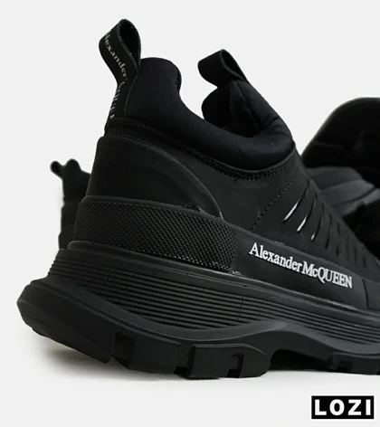 کفش کتانی نیم ساق مشکی Alexander McQueen مدل 5812