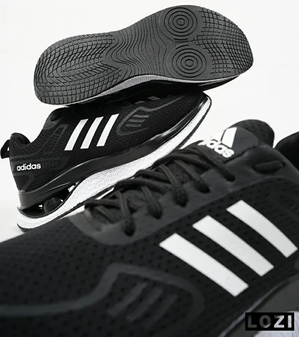 کفش کتانی مردانه مشکی سفید Adidas running shoes