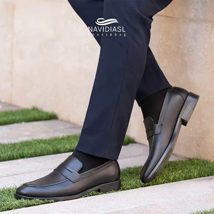 کفش مردانه چرم کلاسیک کد 7014011