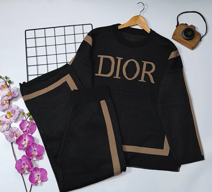 ست بلوز شلوار بافت Dior مدل کایرا | ست بلوز شلوار بافت Dior مدل کایرا کد 40200 کد 4674