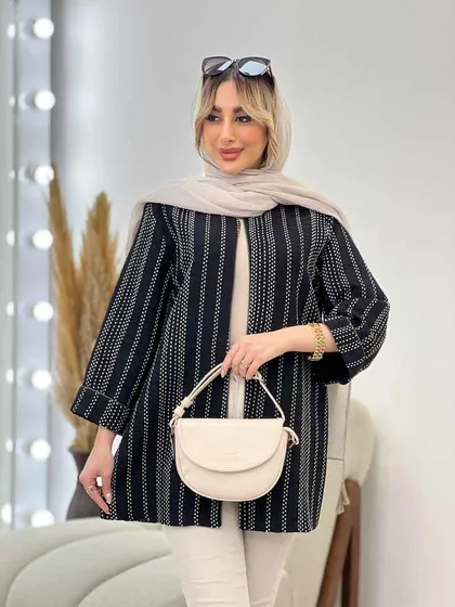 مانتو دوخت دار مغزی دوزی