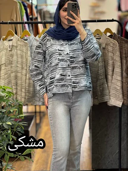 شومیز شیشه ای نگینی-1142