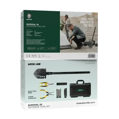 ست ابزار GREEN LION Survival X9 Outdoor Tool Kit