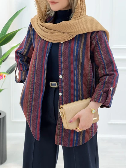 شکت گلیمی زنانه طرح1 استایل وینتیج