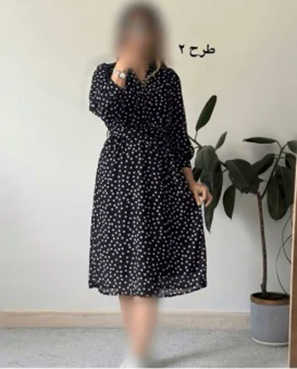 پیراهن حریر سرمه سری 20