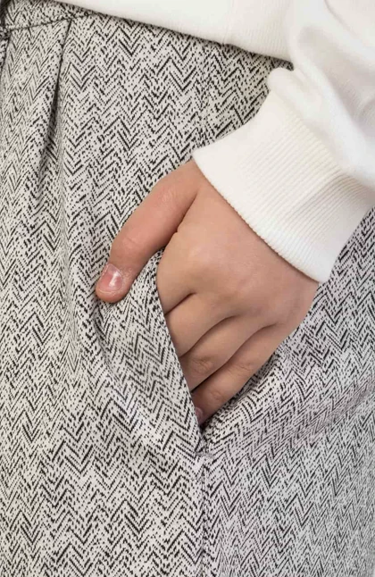 شلوار ژاکارد جناغی