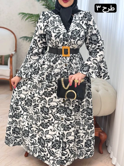 پیراهن فلور خورشید 3075