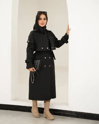 بارانی دوتیکه مدل ساحل کد 2092