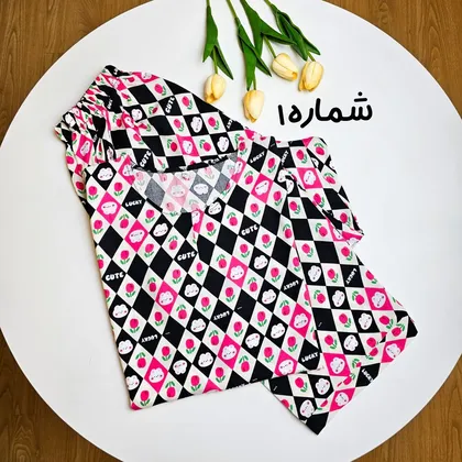 ست تیشرت شلوار نخی کد 773