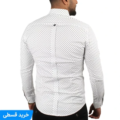 پیراهن مردانه خال‌خالی 90+ کد 1