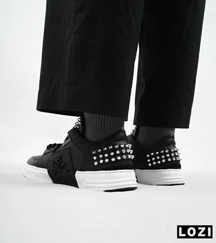 کفش اسنیکرزمشکی سفید PHILIPP PLEIN