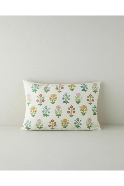 کوسن پر شده English Home مدل Colorful Flowers 35 × 50 سانتی‌متر - چند رنگ
