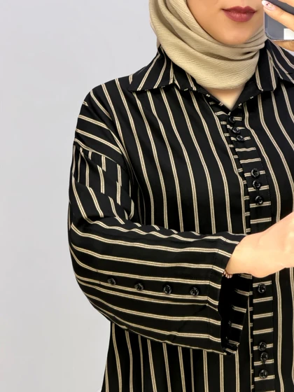 مانتو جلو دکمه نخی جیور کد 9571209