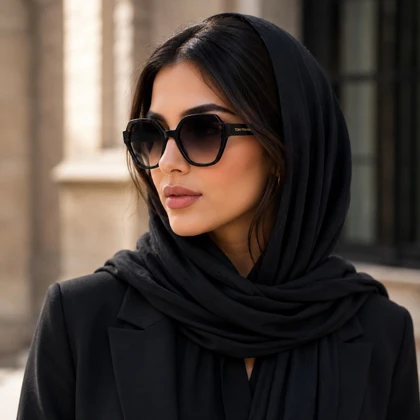عینک آفتابی تام فرانک مدل TF1007 C04 مشکی - لمینت قهوه ای