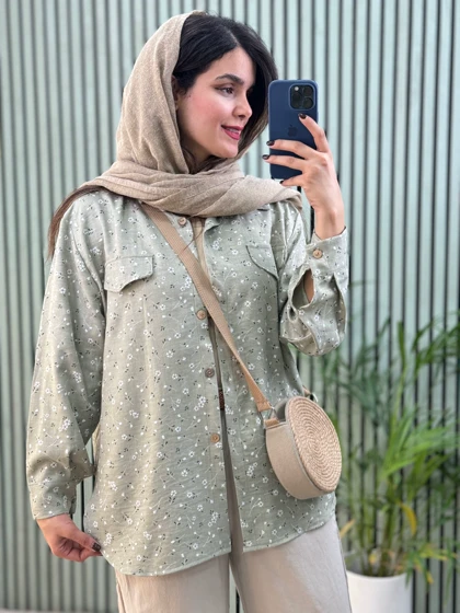 شومیز مانتویی گلشید