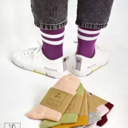 جوراب نیم ساق اسپرت دو خط یونیسکس