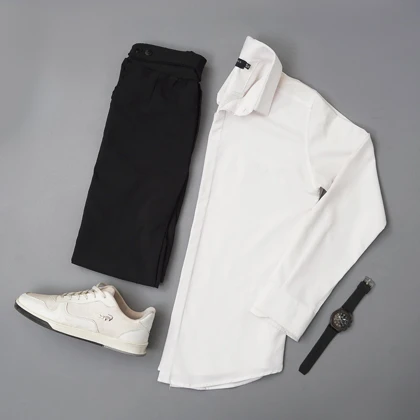 شلوار اسلش مردانه مشکی مدل Matyar