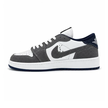 کفش و کتانی مردانه مدل نایک ترویس NIKE TRAVIS رنگ سرمه ای طوسی کد 30953