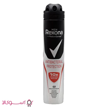 اسپری بدن مردانه رکسونا مدل antibacterial protection حجم 200 میل