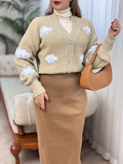 ژاکت بافت ابری 2767